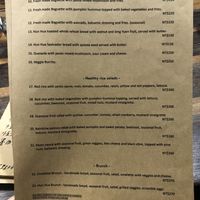 Menu page 2 07/2023  at Hun Hau 恆好咖啡藝文 in Hengchun