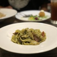 Pesto fettuccine (25)  at Hun Hau 恆好咖啡藝文 in Hengchun