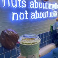 Matcha with nut cream. at NUTTEA 堅果奶茶 in Taipei