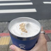 Jasmine tea with nut mylk cream 80 NTS  at NUTTEA 堅果奶茶 in Taipei