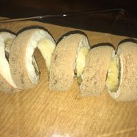 Cinnamon outside. Apple inside. Super good! at Rollito dulce de Hungria in Playa Del Carmen