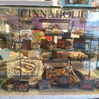 Delicious display at Cinnaholic in Westlake