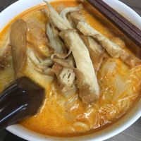Curry noodle on Friday  at Wholesome Vegetarian Stall in East Singapore
