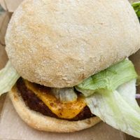  Chili cheese vegan burger  at Burgermeister Cafe Gino in Tubingen