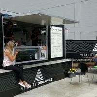 outside sitting at Vitality Organics in Mount Maunganui