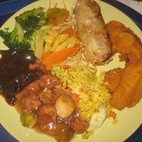 Lunch buffet at Vegetka in Prague