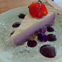 Ombre Raw blueberry cake #Veganuary at Beet Vegetariano in Torrevieja