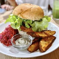 Muhammara  burger  at Ooh Cha Cha - Banqiao in Taipei