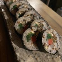 Vegan sushi rolls   at Itadakizen in Kyoto