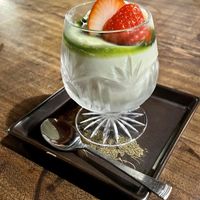 Soy-matcha purin  at Itadakizen in Kyoto