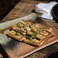 Tofu steak  at Itadakizen in Kyoto