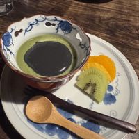 Matcha pudding  at Itadakizen in Kyoto