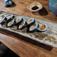 Korean style sushi at Itadakizen in Kyoto