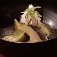 Aubergines au yuzu 🤝 at Itadakizen in Kyoto