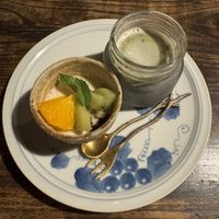 Sesame pudding  at Itadakizen in Kyoto