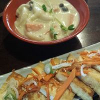 tofu steak with stew at Itadakizen in Kyoto