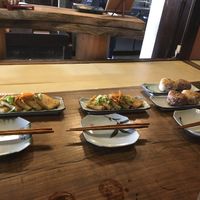 Tofu and Rice balls at Itadakizen in Kyoto