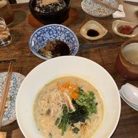 enmen noodles and bibimbap  at Itadakizen in Kyoto