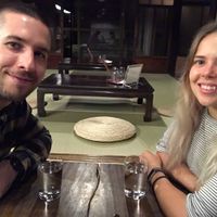 The Japanese style seating at Itadakizen in Kyoto