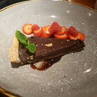 Chocolate tart at The Castle in Wakefield