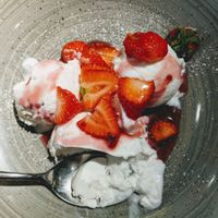 Coconut sorbet. at The Castle in Wakefield