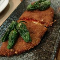 Cachopo (incluía patatas pero nos las comimos antes de hacer la foto 😅) at Hakuna Matata Veggie in Madrid