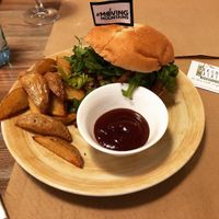 Burger  at Hakuna Matata Veggie in Madrid