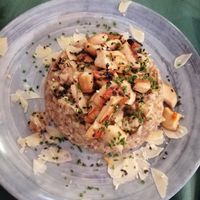 Risotto de setas at Hakuna Matata Veggie in Madrid