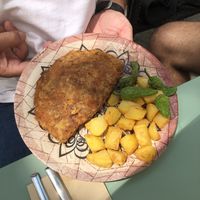 Cachopo asturiano at Hakuna Matata Veggie in Madrid