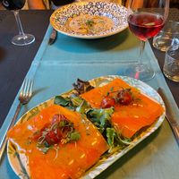 Salmon toast at Hakuna Matata Veggie in Madrid