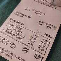 Precio at Hakuna Matata Veggie in Madrid