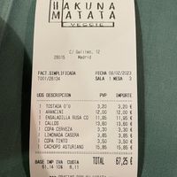 Bill  at Hakuna Matata Veggie in Madrid