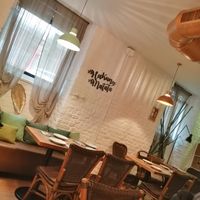 Inside at Hakuna Matata Veggie in Madrid