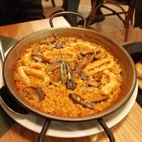Paella at Hakuna Matata Veggie in Madrid