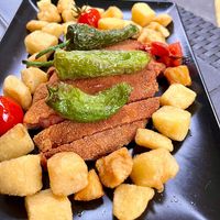 Asturian Cachopo at Hakuna Matata Veggie in Madrid