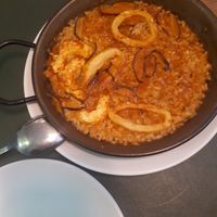 paella at Hakuna Matata Veggie in Madrid