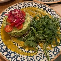 Quinoa and avocado tartar at Hakuna Matata Veggie in Madrid