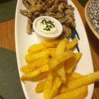 Chopitos de seta at Hakuna Matata Veggie in Madrid