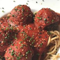 albóndigas  at Hakuna Matata Veggie in Madrid