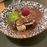 Tiramisu (not my favourite but still v tasty)  at Hakuna Matata Veggie in Madrid