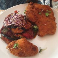 Escalopes at Hakuna Matata Veggie in Madrid