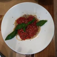 Albóndigas de lentejas at Hakuna Matata Veggie in Madrid