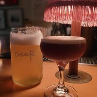 Who doesn't love a good drink?! at Basic Kitchen in Charleston