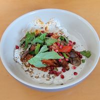 Harissa Roasted Fairytale Eggplant  at Basic Kitchen in Charleston