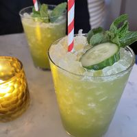 Go Green mocktail  at Basic Kitchen in Charleston