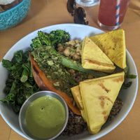 Basic bowl with tofu at Basic Kitchen in Charleston