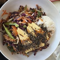 Tofu bowl - salmon bowl sub  at Basic Kitchen in Charleston