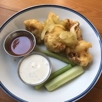 Cauliflower buffalo wings at Basic Kitchen in Charleston