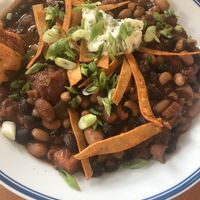 Vegetarian chili at Basic Kitchen in Charleston