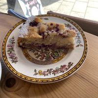 Rhubarb cake  at The Wildcat in Fort William